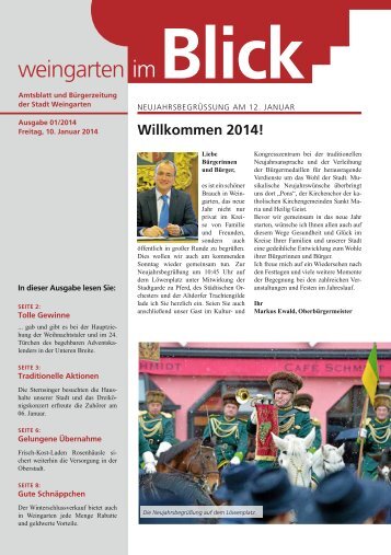 Ausgabe 01/2014 - Weingarten im Blick