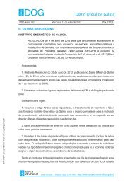 ResoluciÃ³n DOG MÃ©rcores, 11 de xullo de 2012 - (PSOE) de Neda