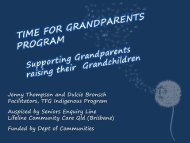 Recognition for Grandparents raising their Grandchildren - Qld ...