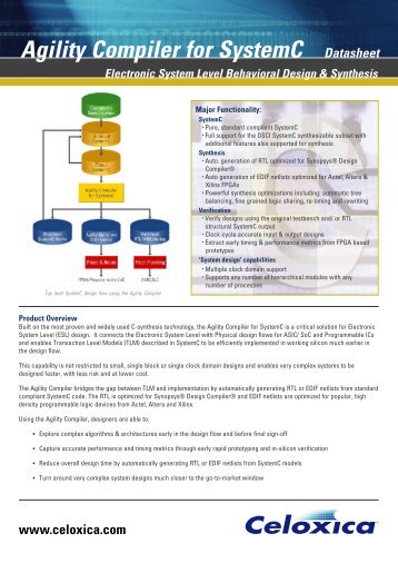 Agility Compiler for SystemC - Europractice