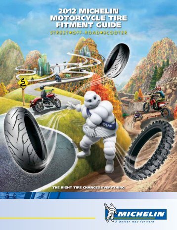 2012 Michelin Motorcycle tire fitMent guide - Michelin Motorcycle Tires