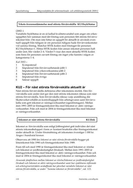 SAMU - Statistiska centralbyrÃ¥n