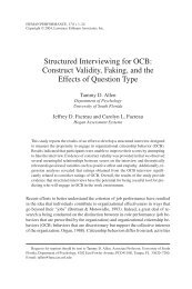 Structured Interviewing for OCB - Hogan Assessments