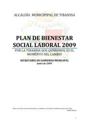 PLAN DE BIENESTAR SOCIAL LABORAL 2009