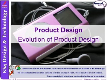 Evolution of Product Design - Kingsdown School