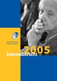 Jahresbericht - Alterspflegeheim Burgdorf