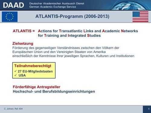 ATLANTIS - Internationale DAAD-Akademie (IDA)