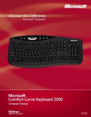 Comfort Curve Keyboard 2000