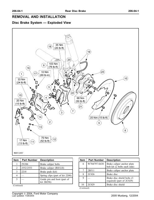 Rear Disc Brake System - Exploded View.pdf