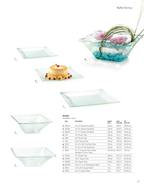 TableCraft Catalog