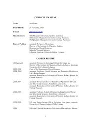 CURRICULUM VITAE CAREER RESUME