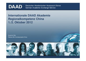 P-Verfahren - Internationale DAAD-Akademie (IDA)