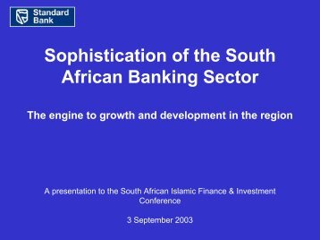 3 September 2003 - Standard Bank - Investor Relations