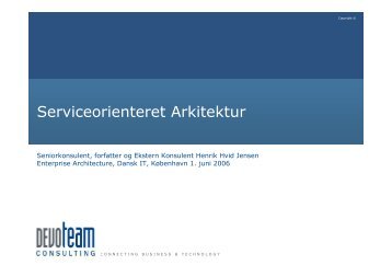 Dansk IT Enterprise Architecture - SOA Network