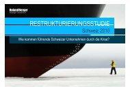 Restrukturierungsstudie - Schweiz (PDF, 1374 KB) - Roland Berger