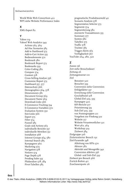 Stichwortverzeichnis - Mitp