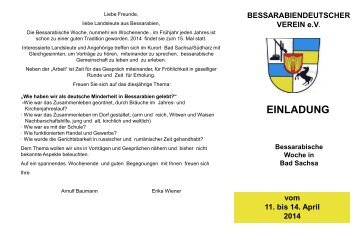 zum Flyer - Bessarabiendeutscher Verein eV