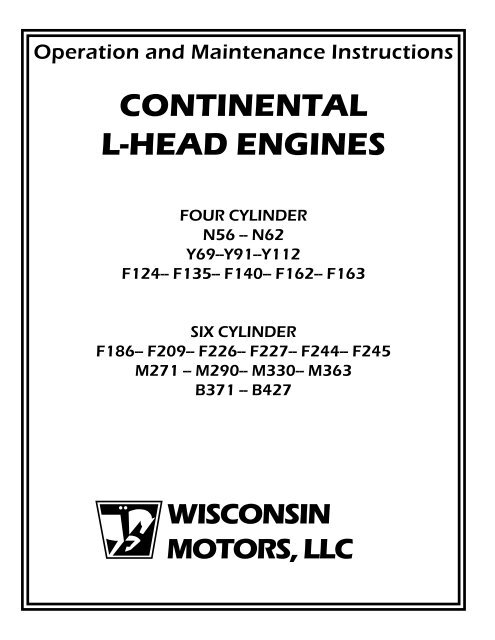 Continental L-Head Overhaul Manual - Igor Chudov