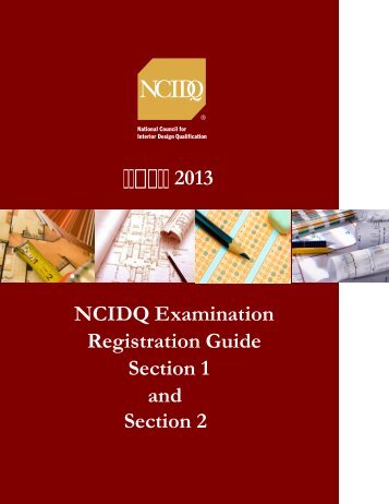 Section 1 - NCIDQ. National Council for Interior Design Qualification