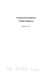 Configuratiehandleiding Twinkle softphone - gnTel