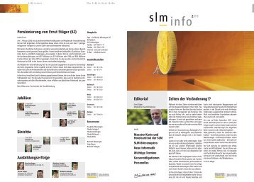 SLM Info 2/11 - Spar + Leihkasse MÃ¼nsingen AG