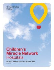 Usage Guide and usage examples. - Children's Miracle Network ...