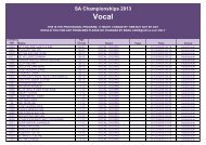 SA Championships 2013 Vocal - Beyond 2000