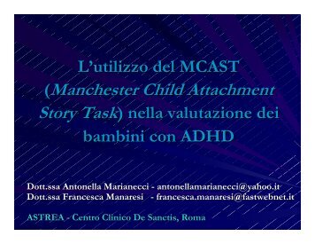 L'utilizzo del MCAST nella valutazione dei bambini con DDAI - Aidai