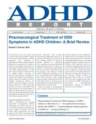 Pharmacological Treatment Of ODD Symptoms In ADHD ... - PsyBC