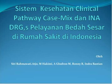 Sistem Kesehatan Clinical Pathway Case-Mix dan INA DRG,s ...