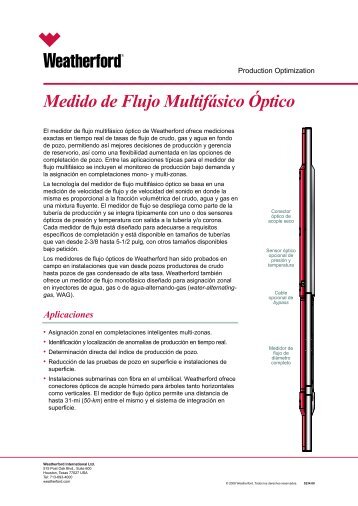 Medido de Flujo MultifÃ¡sico Ã“ptico - Weatherford International