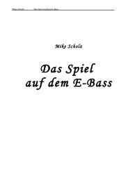 Das Spiel auf dem E-Bass - MIKES-MEDIA