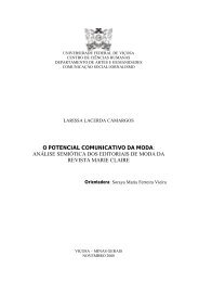 o potencial comunicativo da moda - Jornalismo da UFV