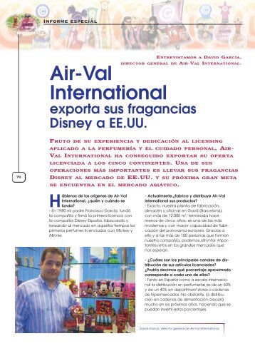 Air-Val International - Licencias Actualidad