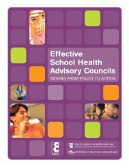 Effective School Health Advisory Councils - North Carolina Healthy ...