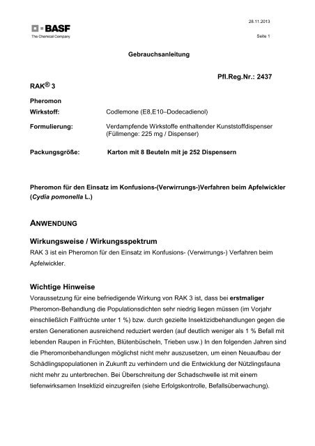 GA RAK 3 - BASF Pflanzenschutz Österreich