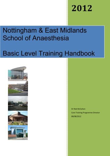 Nottingham & East Midlands School of Anaesthesia Basic Level ...