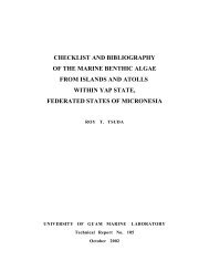 checklist and bibliography of the marine benthic algae - University of ...