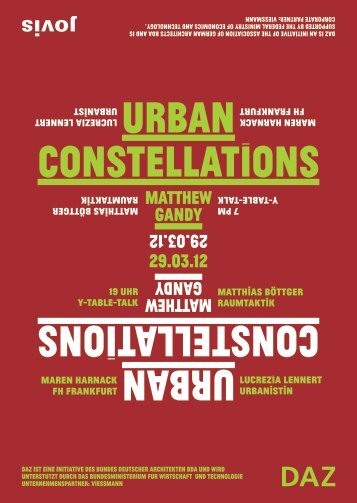 URBAN CONSTELLATIONS URBAN ... - Jovis Verlag