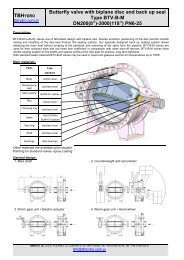 TBH Butterfly valve with biplane disc and back up seal Type BTV-BM ...