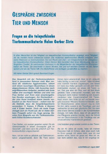 a'D.YRisun - Tierkommunikation mit Helen Gerber Sirin