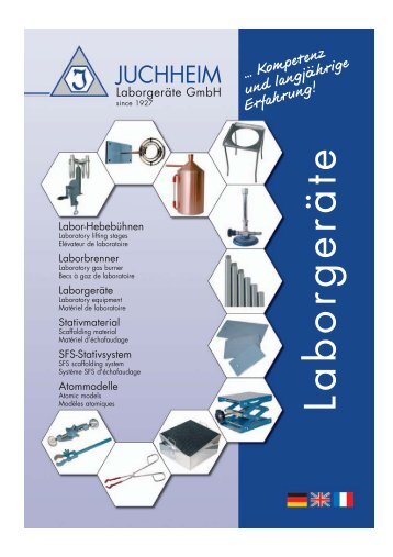 Laboratory lifting stages - Juchheim LaborgerÃ¤te GmbH