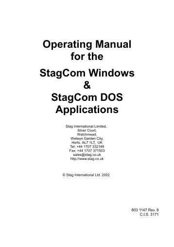 stagcom manual - Matthieu Benoit - Free