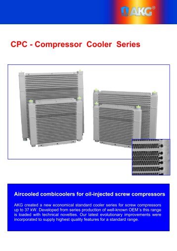 CPC - Compressor Cooler Series - AKG Gruppe