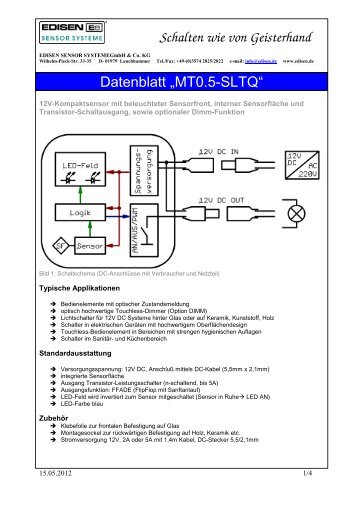 MT0.5-SLTQ - EDISEN SENSOR SYSTEME