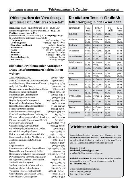 Bufleben - Friedrichswerth - Verwaltungsgemeinschaft "Mittleres ...