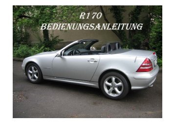 SLK-Klasse Betriebsanleitung - Mercedes club