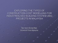 exploring the types of construction cost modelling for - i3Con