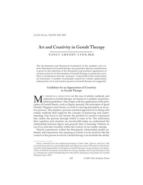 gestalt therapy case study examples