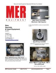 New, Specials, & Used Equipment - MER Equipment